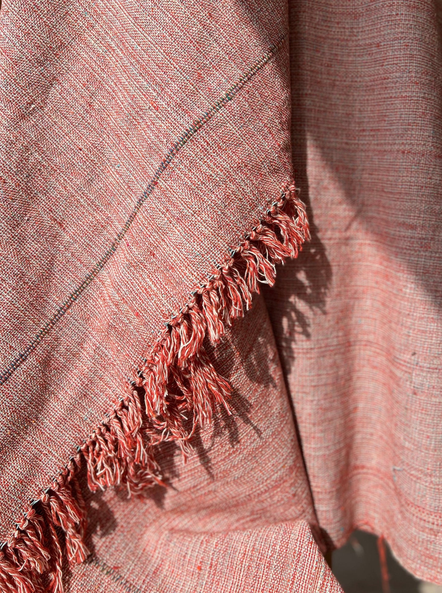 Multi Colored Handwoven Cotton Throw Blanket