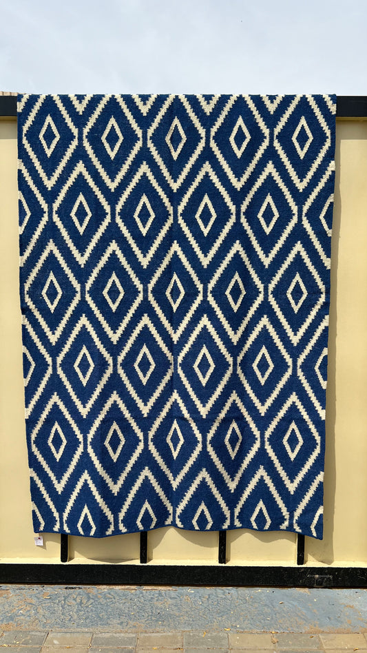 Santorini Diamond Blue Rug