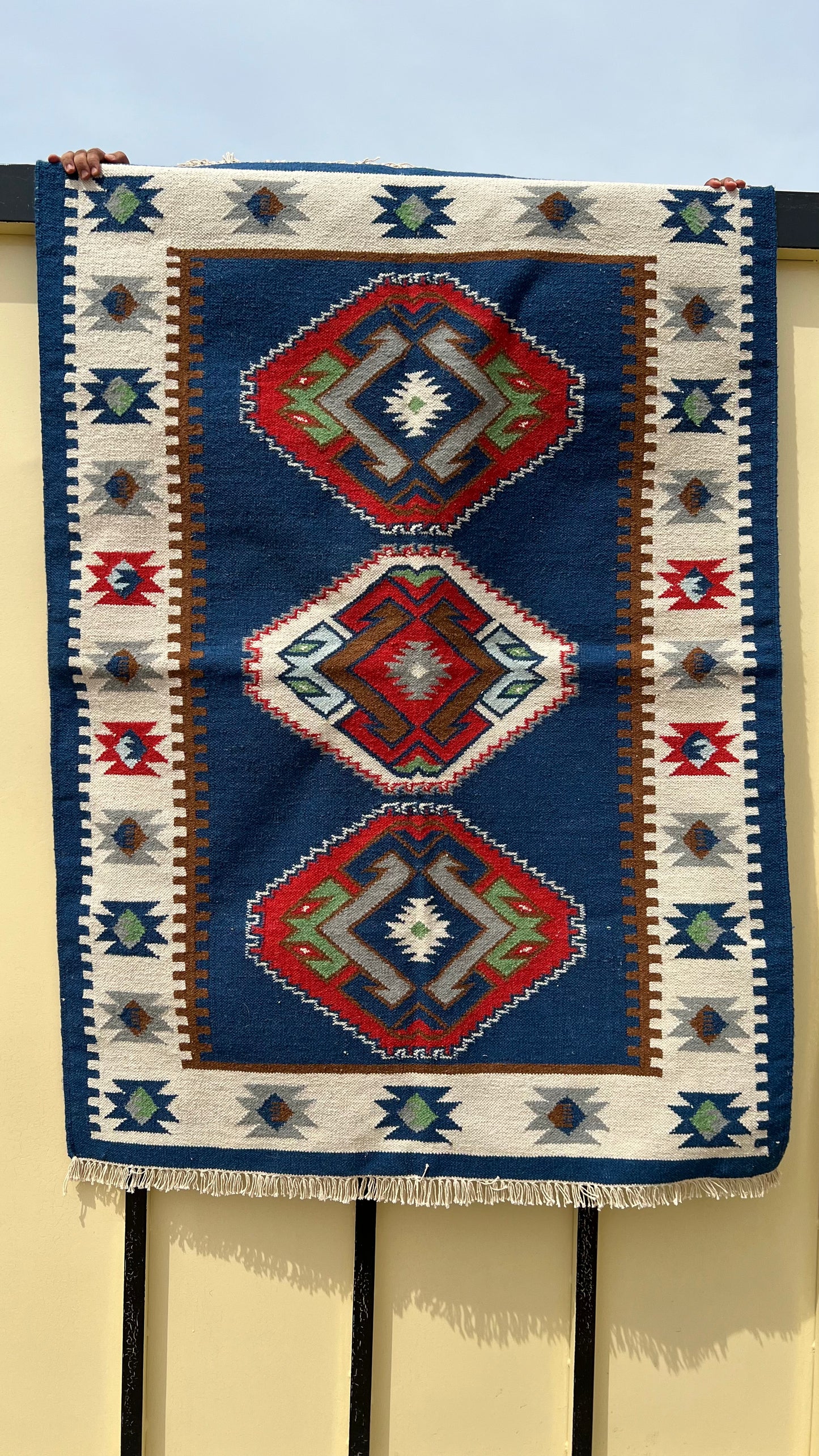 Moroccan Blue Kilim/Rug