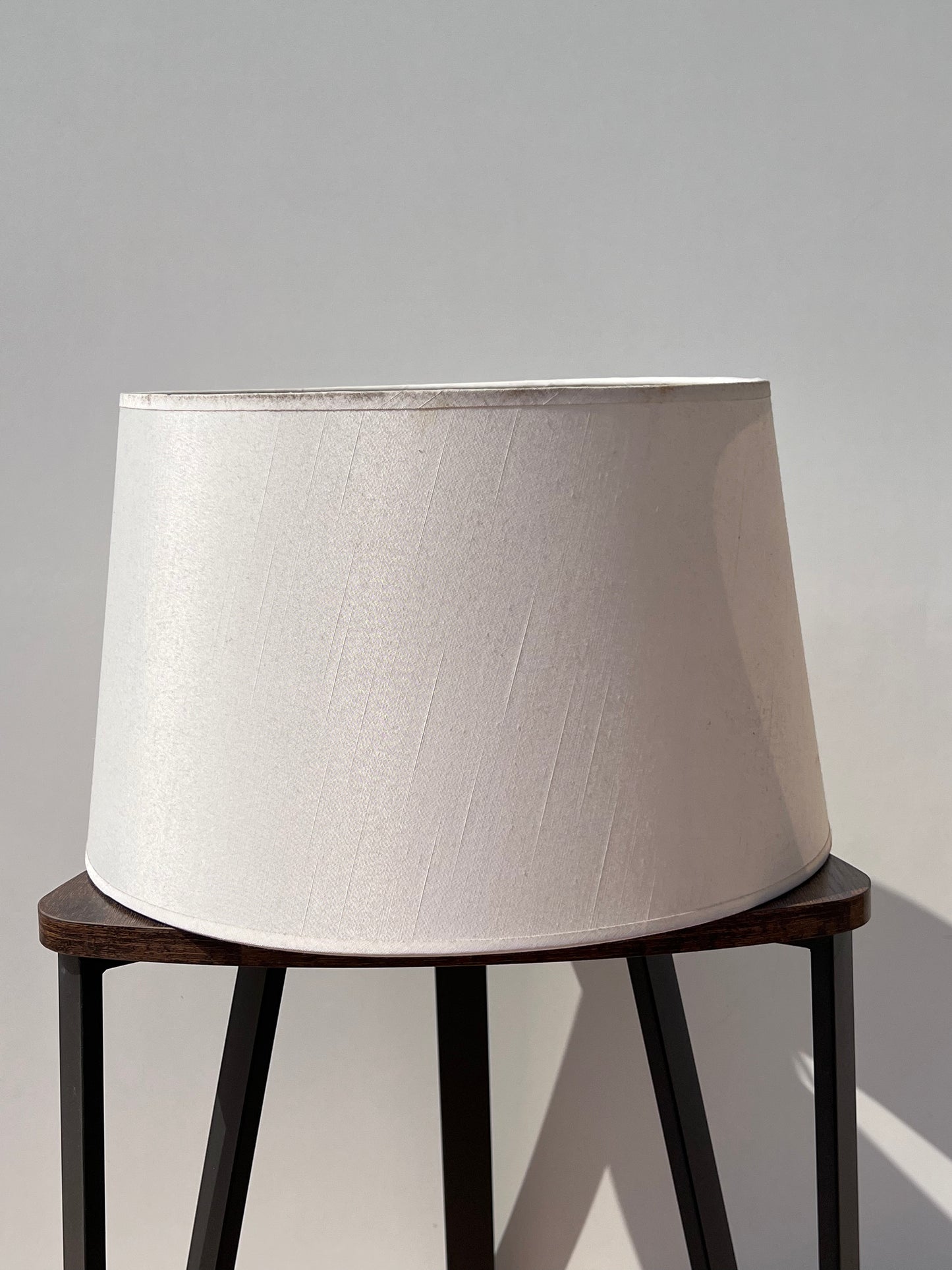 Linen White Drum Lamp Shade